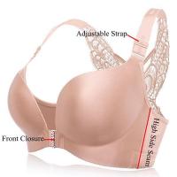 Butterfly Embroidery Front Closure Wireless Adjustable Gather Soft Bras for sale in Nigeria-butterfly-bras.-_7922689792-thumb